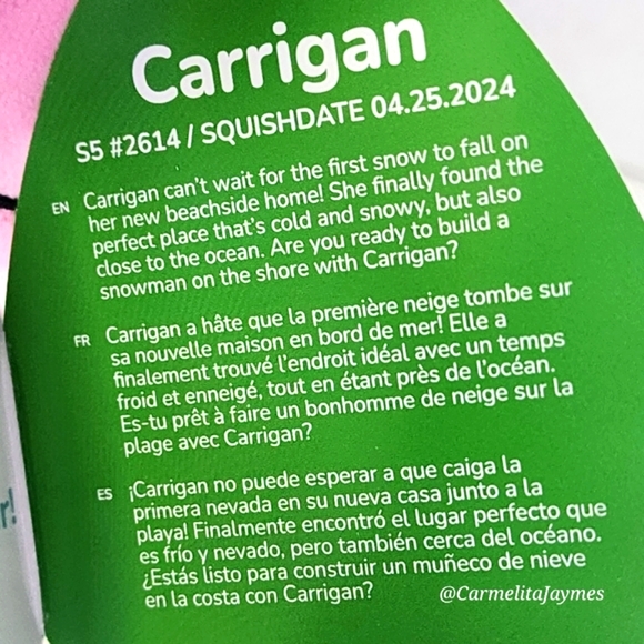 CARRIGAN 🎄 Pink Christmas Tree Xmas 2024 Original Squishmallows By Kellytoy NWT - Picture 4 of 8